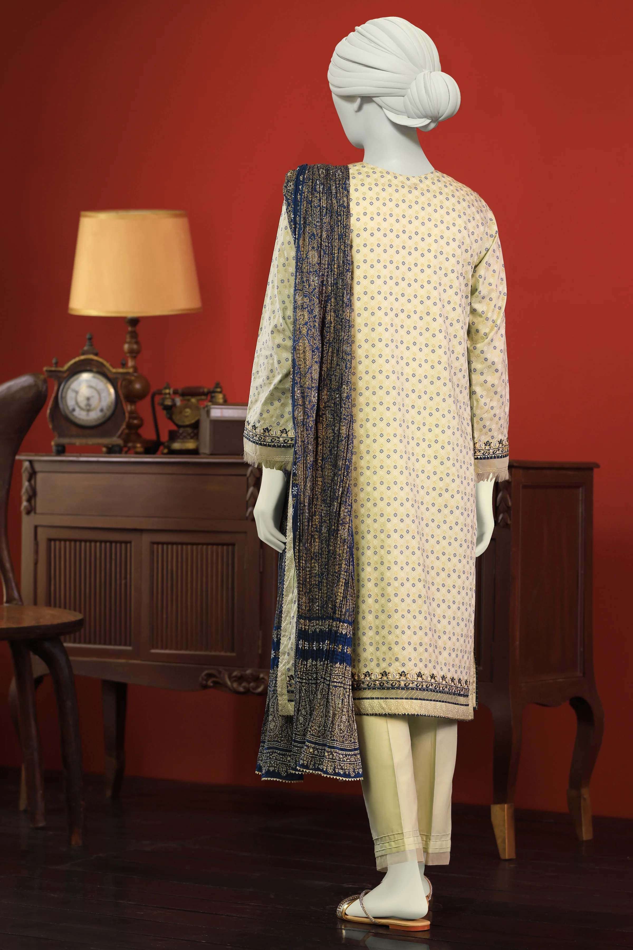 MULTICOLOR LAWN 3PC UNSTITCHED | CCW-3PSU-S-US-22-019/B ZEB-2 - Image 4