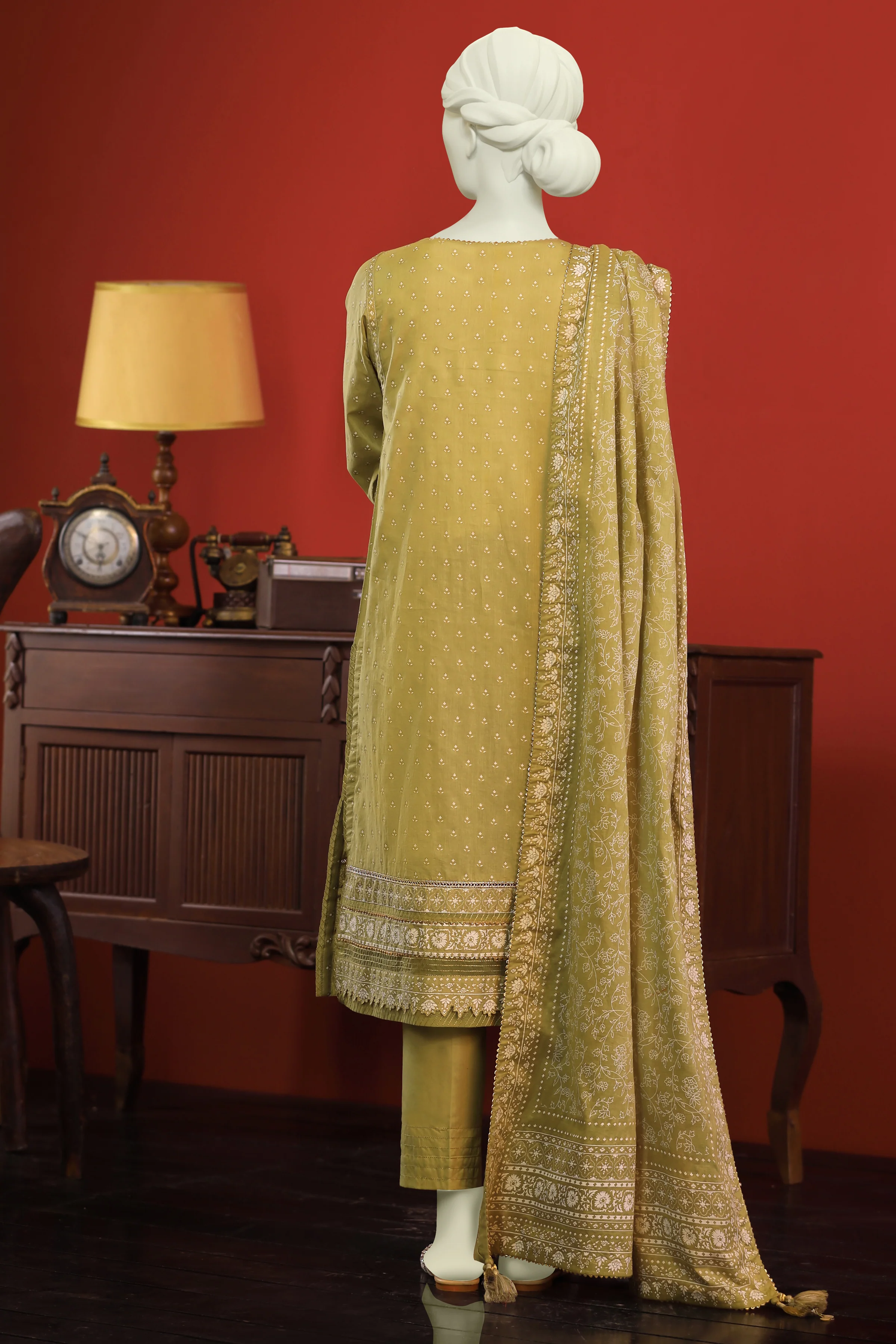 PISTACHIO LAWN 3PC UNSTITCHED | CCW-3PSU-S-US-22-020/A SHAJAR-1 - Image 7