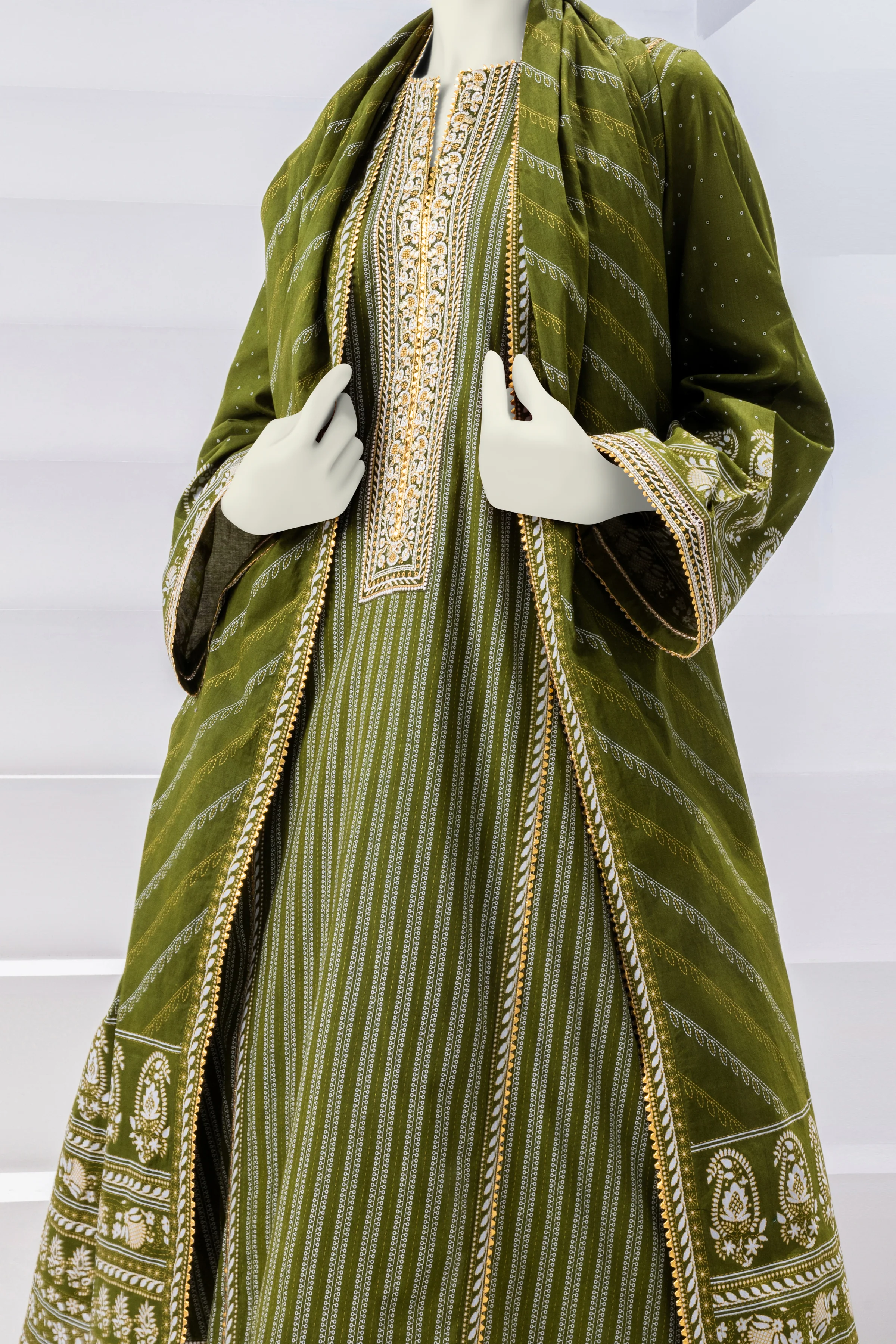 GREEN LAWN 3PC UNSTITCHED | CCW-3PU-S-US-22-047 DEFFODIL - Image 7