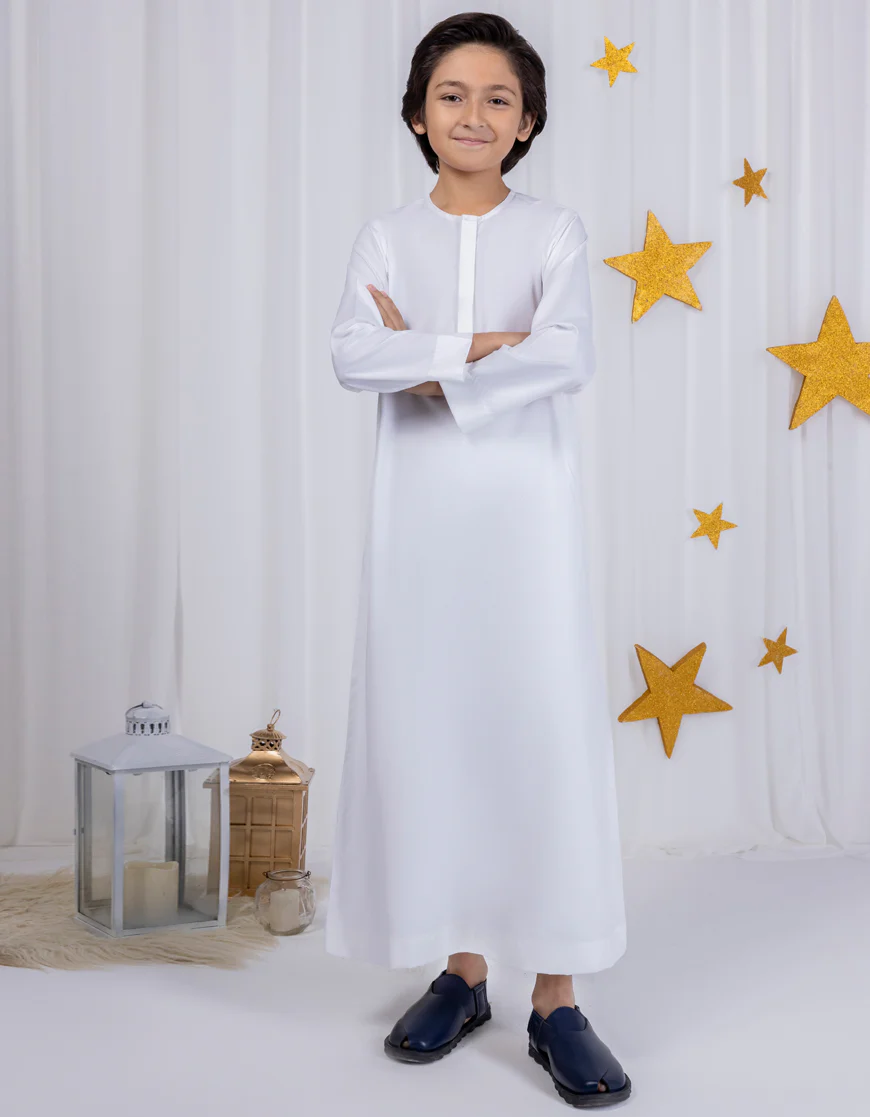 WHITE BLENDED JUBBA | JC-JUBBA-45441/A24/JJ9228-PN