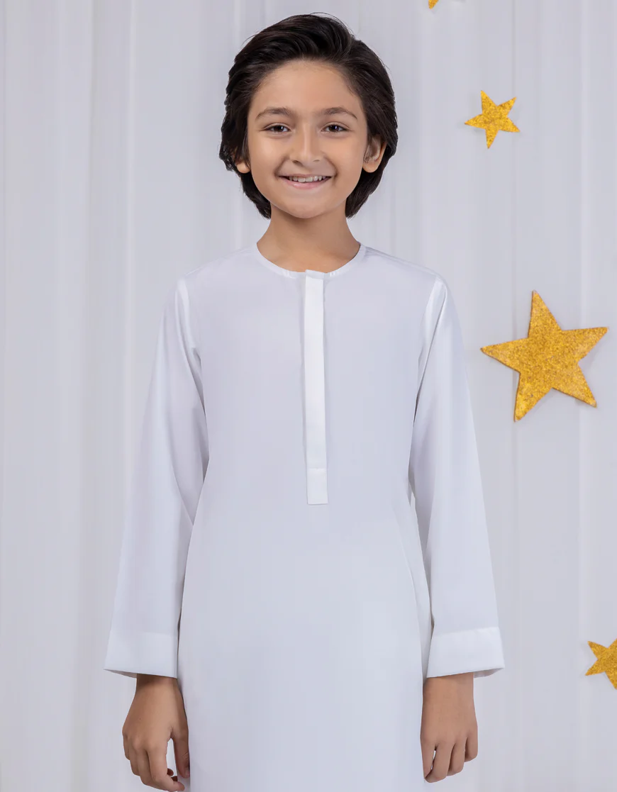 WHITE BLENDED JUBBA | JC-JUBBA-45441/A24/JJ9228-PN - Image 2