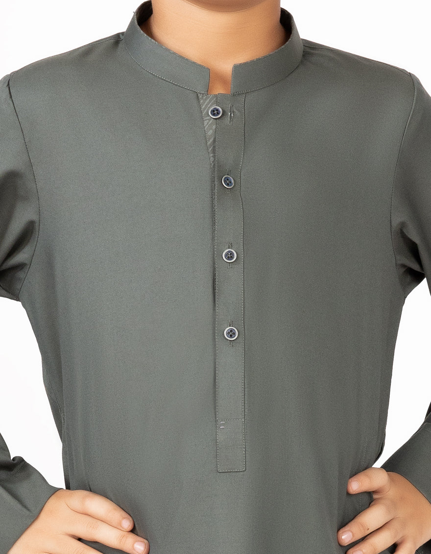GREEN VISCOSE JUBBA | JC-JUBBA-US-43187/S22/JJ8402-CL - Image 2