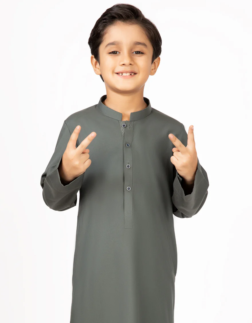 GREEN VISCOSE JUBBA | JC-JUBBA-US-43187/S22/JJ8402-CL - Image 3