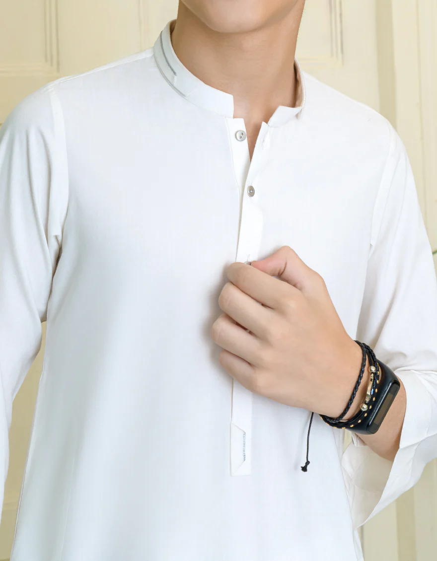 WHITE BLENDED JUBBA | JC-JUBBA-US-43240/A23/JJ1003-CL - Image 3
