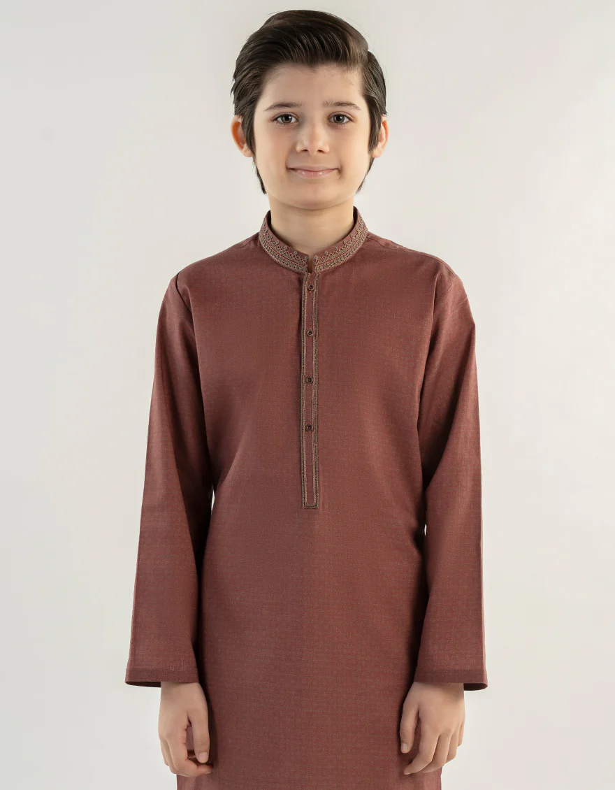 DULL RED COTTON KURTA | JCK-A-39233/S24/JJ9552-SF - Image 2