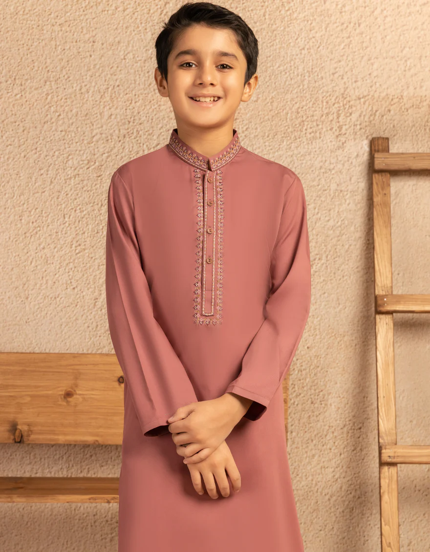 BRICK RED BLENDED KURTA | JCK-A-39295/S25/JJ99 - Image 2