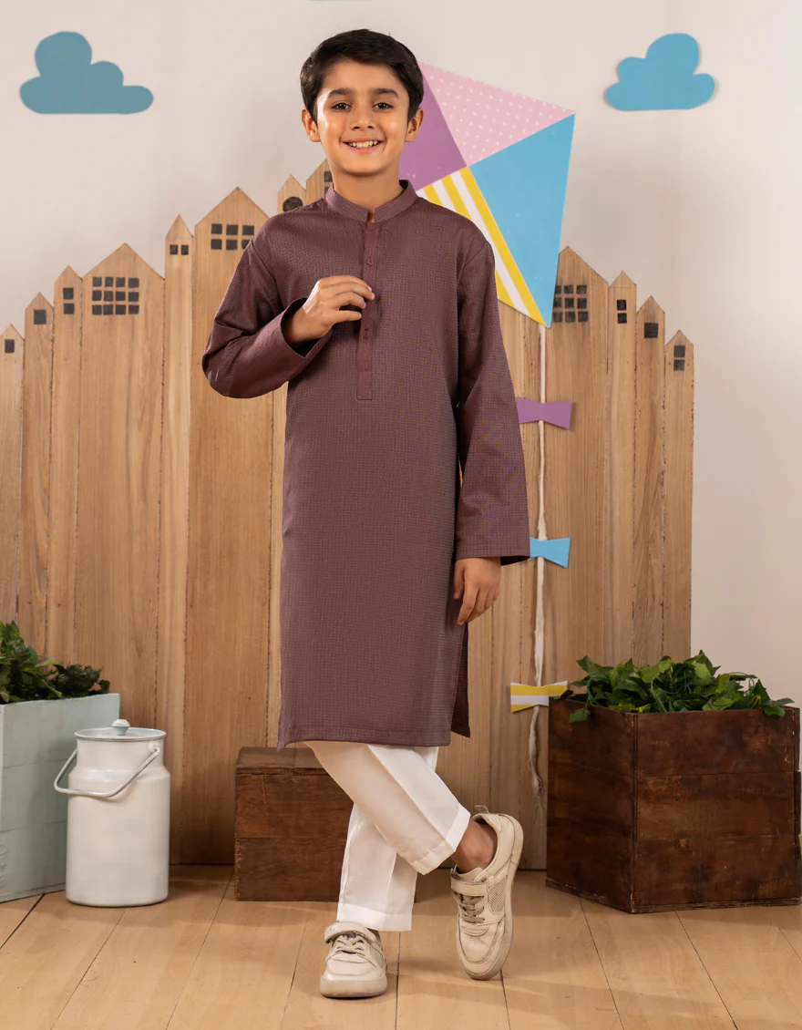 MAROON COTTON KURTA | JCK-A-39301/S25/JJ8674-PN