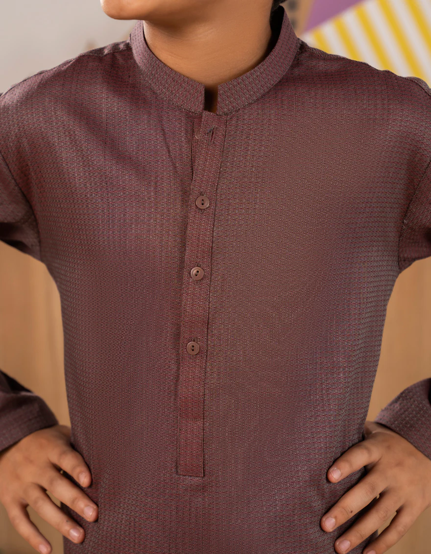 MAROON COTTON KURTA | JCK-A-39301/S25/JJ8674-PN - Image 3