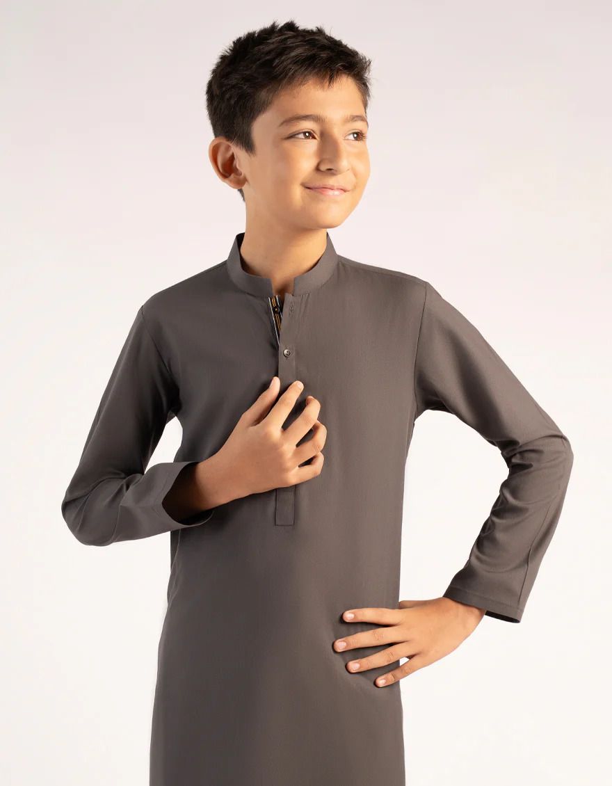GREY BLENDED KURTA | JCK-A-39445/S25/JJ10075-CL - Image 2