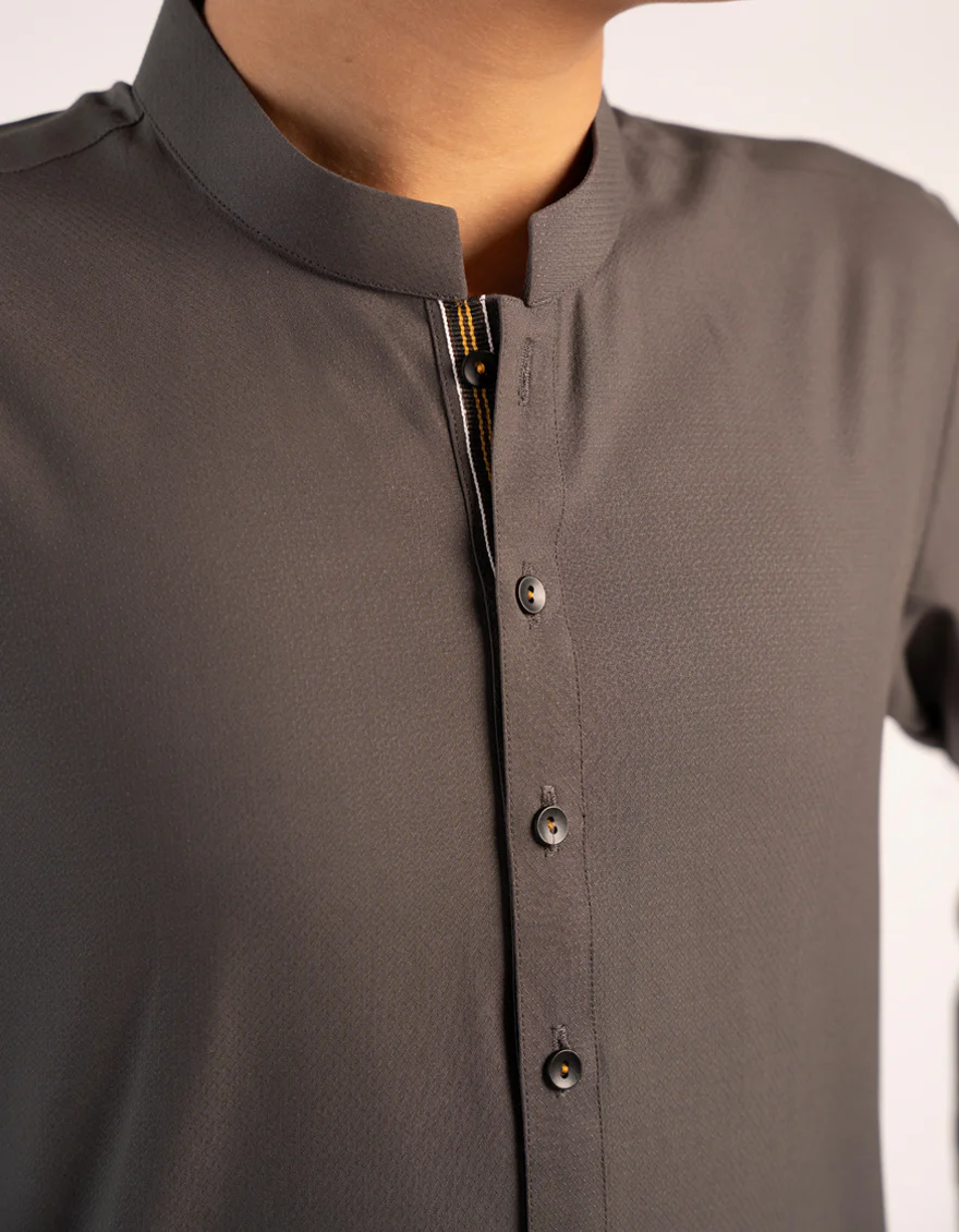 GREY BLENDED KURTA | JCK-A-39445/S25/JJ10075-CL - Image 3