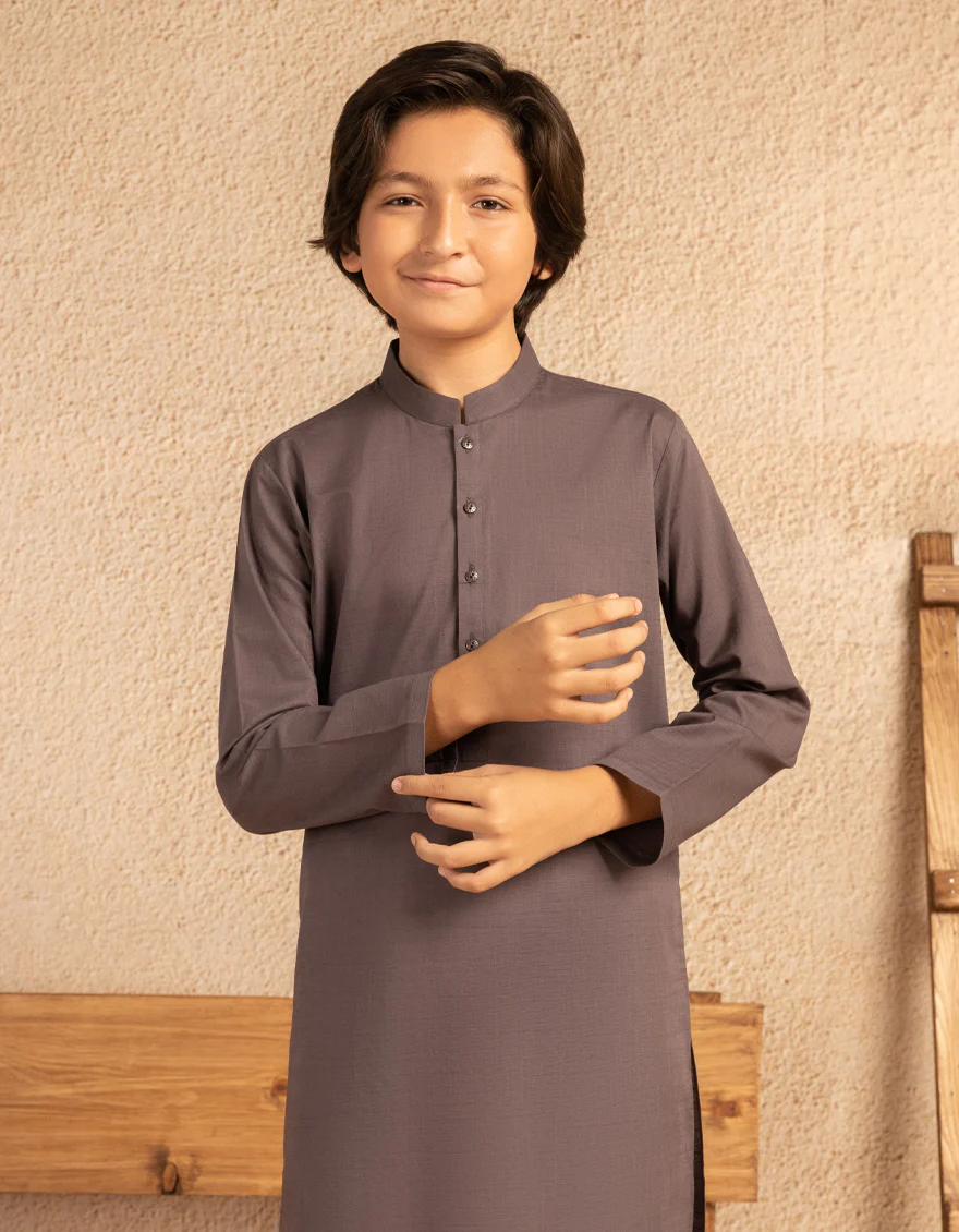 PURPLE BLENDED KURTA | JCK-A-39470/S25/JJ9677-PN - Image 2