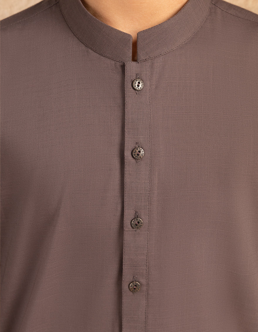 PURPLE BLENDED KURTA | JCK-A-39470/S25/JJ9677-PN - Image 3