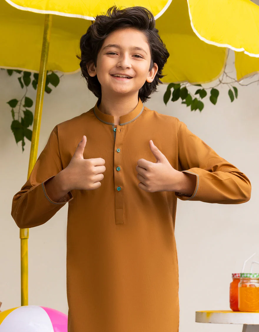 MUSTARD COTTON KURTA | JCK-A-46590/S25/JJ9552-CL - Image 2