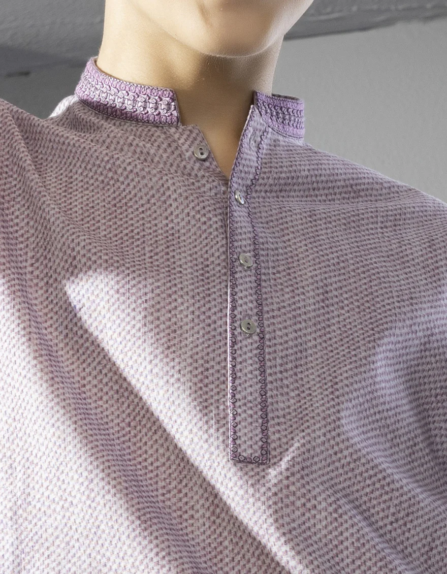 LILAC COTTON KURTA | JCK-A-US-38615/W22/JJ7611-SF - Image 2