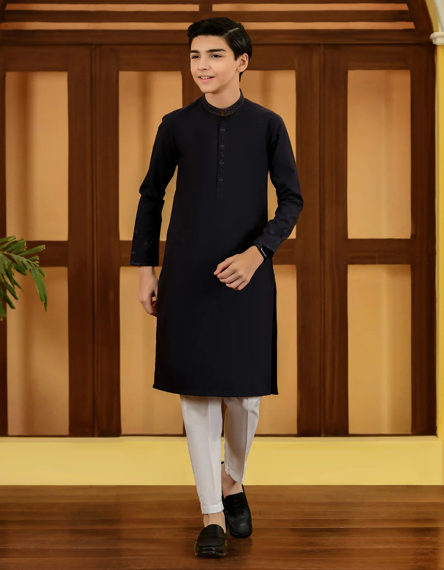 DEEP PURPLE BLENDED KURTA | JCK-A-US-38658/S23/JJ8254-FL