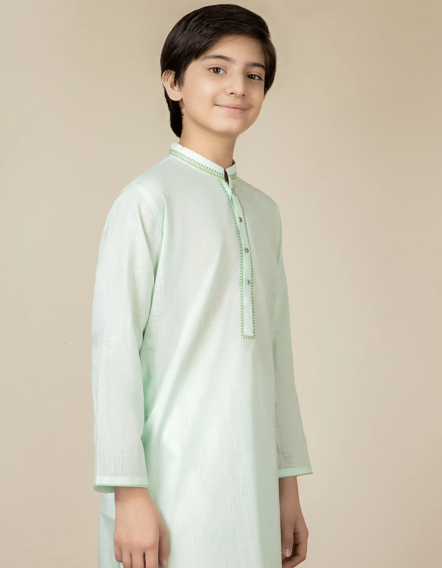 SEA GREEN KURTA | JCK-A-US-39304/S22/JJ7611-CL - Image 2