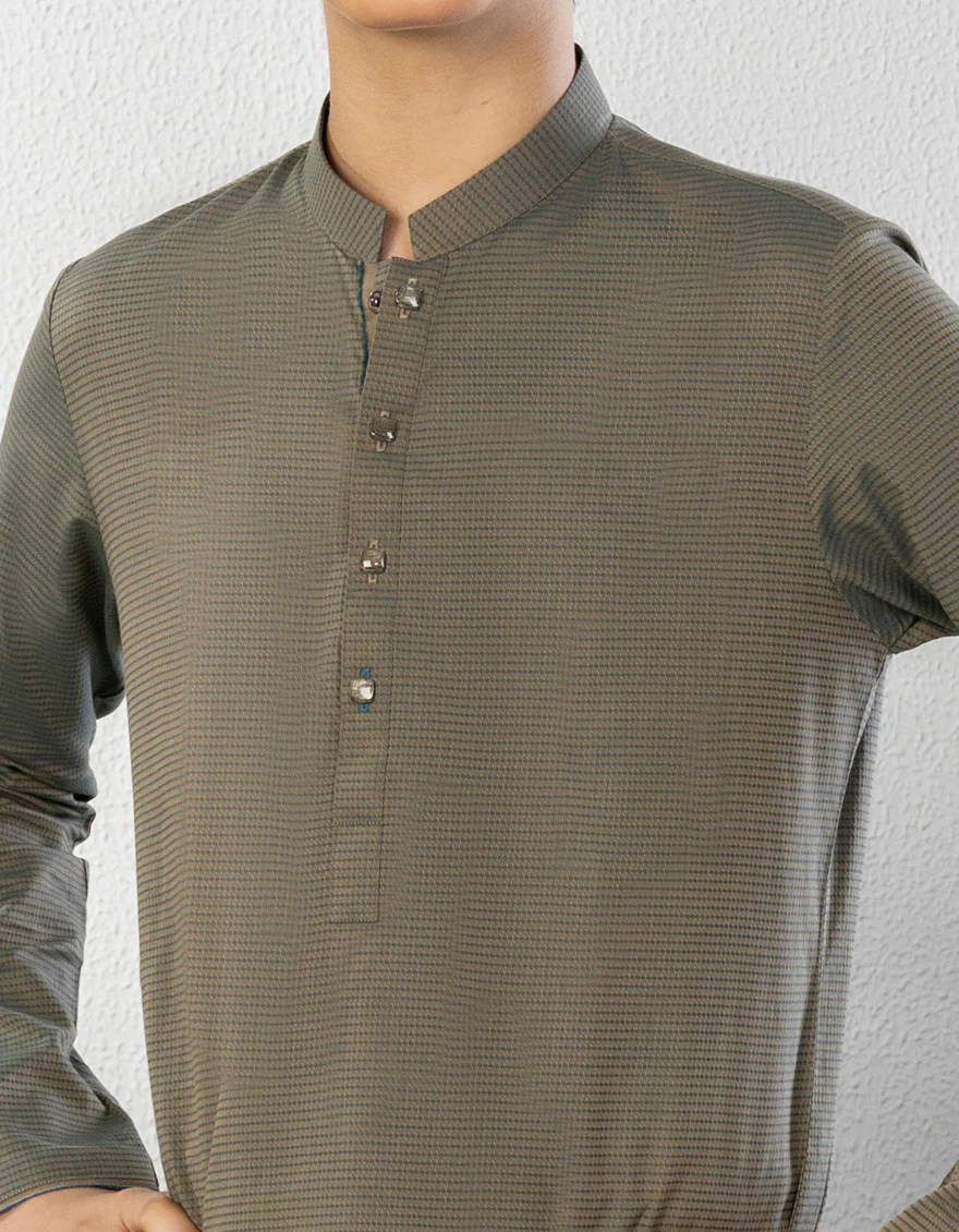 SHADED BLUE COTTON KURTA | JCK-A-US-46005/S22/JJ8607-PN - Image 2