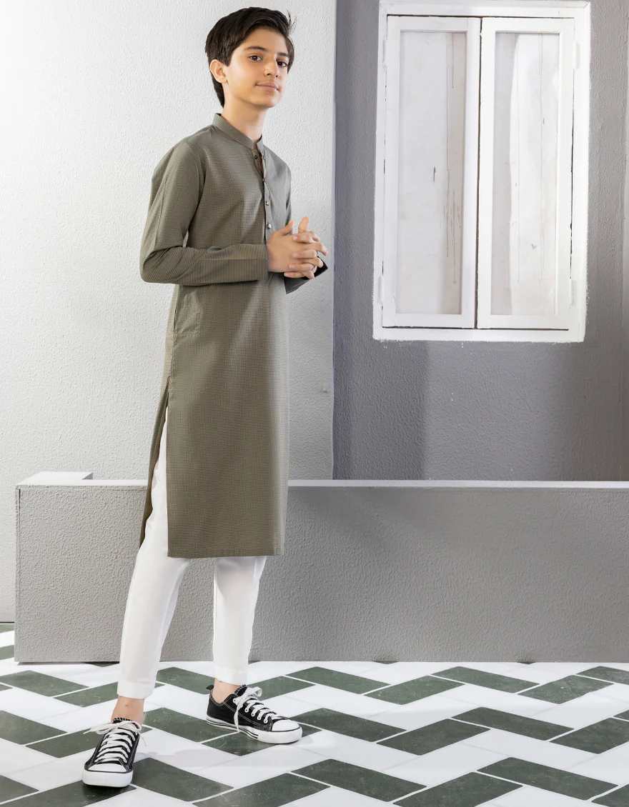 SHADED BLUE COTTON KURTA | JCK-A-US-46005/S22/JJ8607-PN - Image 3