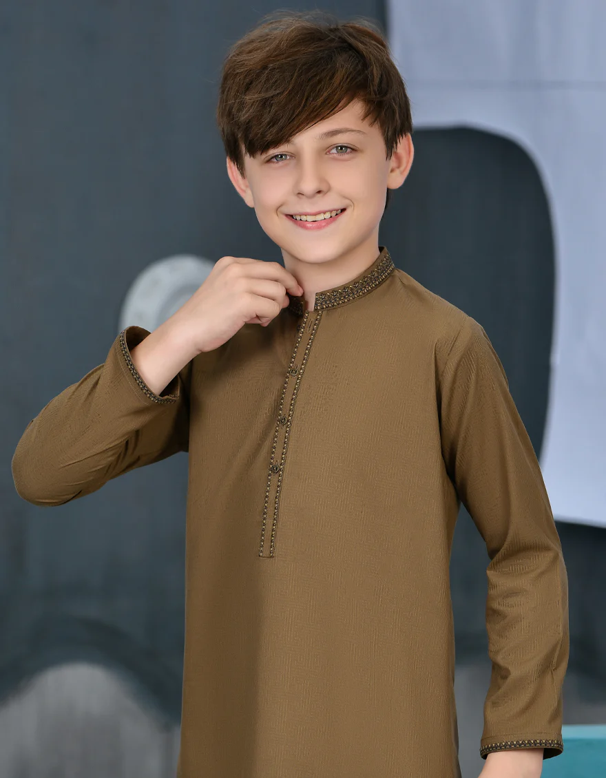 GREEN BLENDED KURTA | JCK-S-38869/S23/JJ8751-CL - Image 2