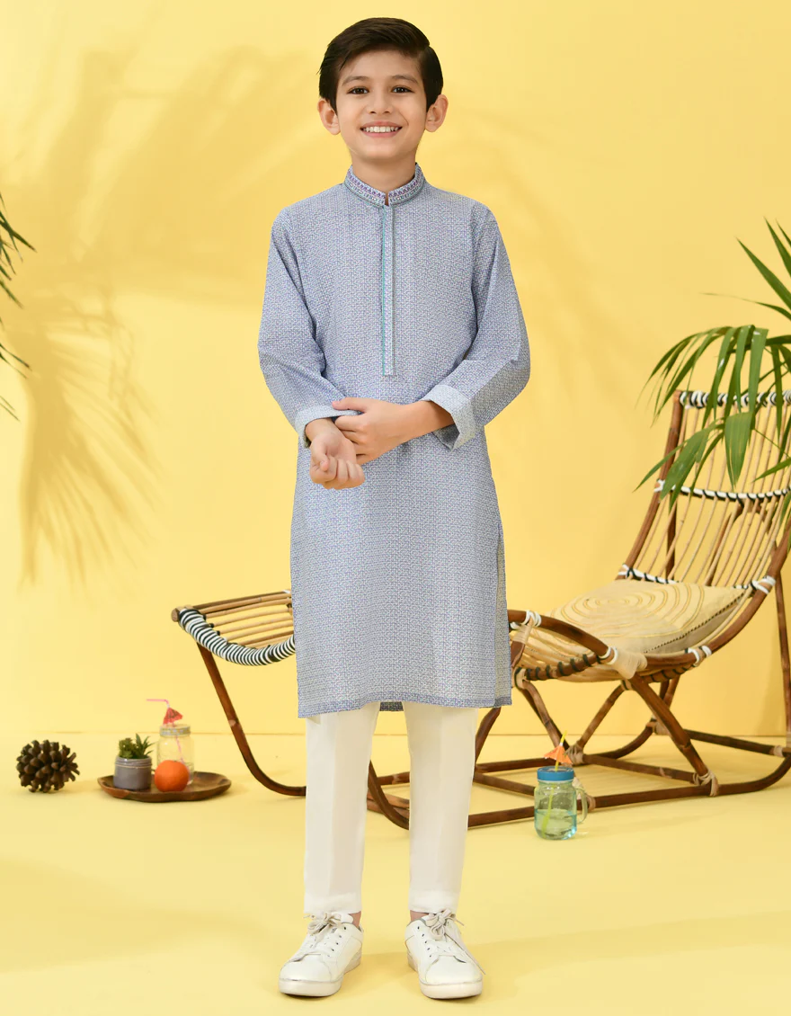 PURPLE COTTON KURTA | JCK-S-38954/S24/JJ92 - Image 3
