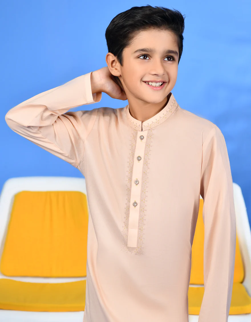 ORANGE COTTON KURTA | JCK-S-38965/S24/JJ87 - Image 2