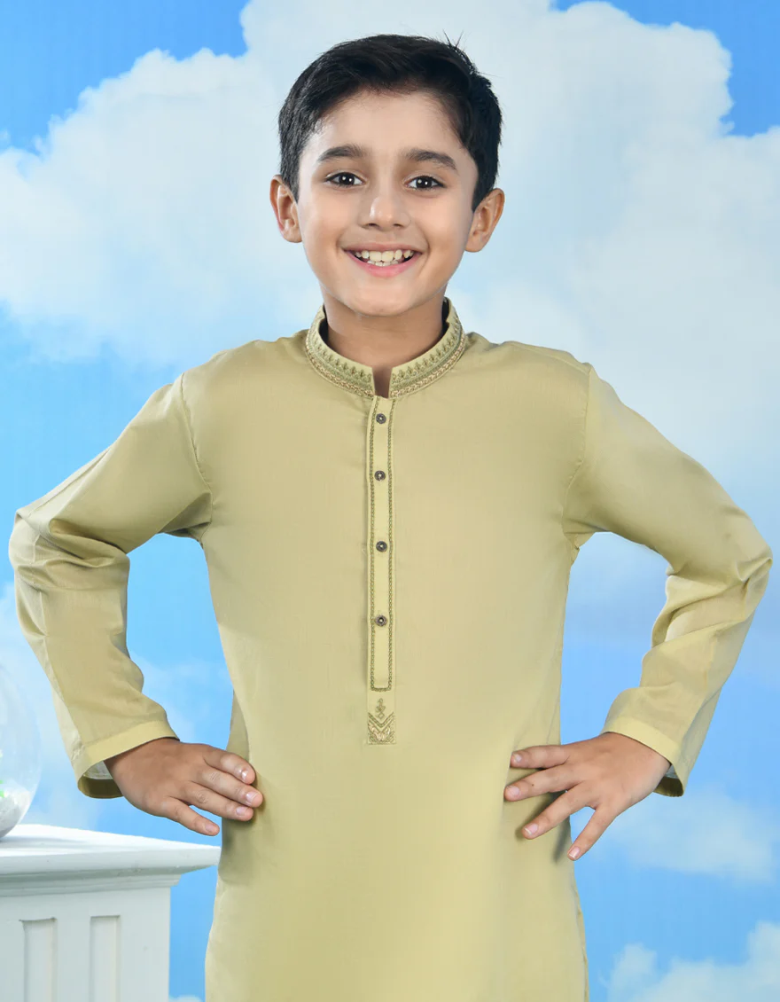 BROWN CVC KURTA | JCK-S-39007/S24/JJ89 - Image 2