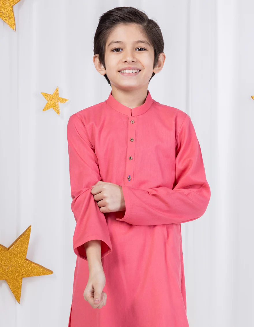 PINK COTTON KURTA | JCK-S-39016/S24/DME3 - Image 3