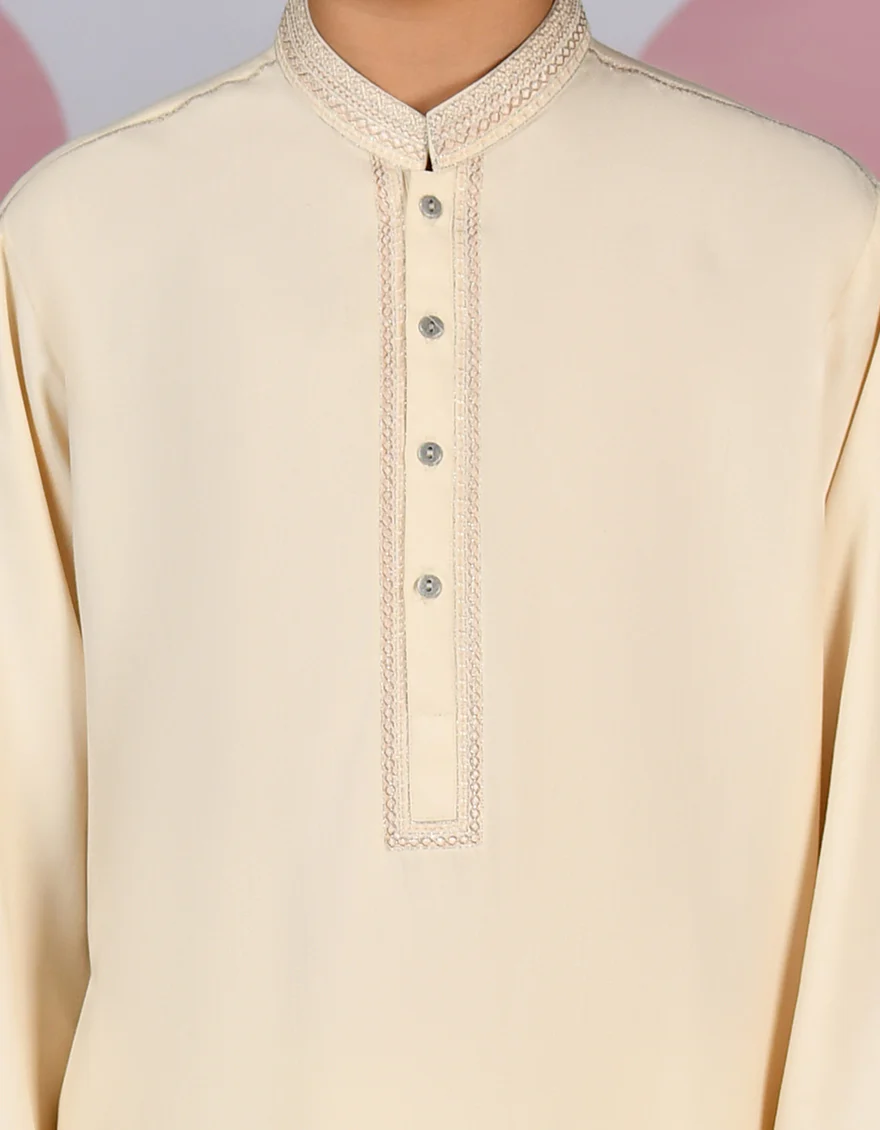 ORANGE BLENDED KURTA | JCK-S-39140/S24/JJ9122-FL - Image 3