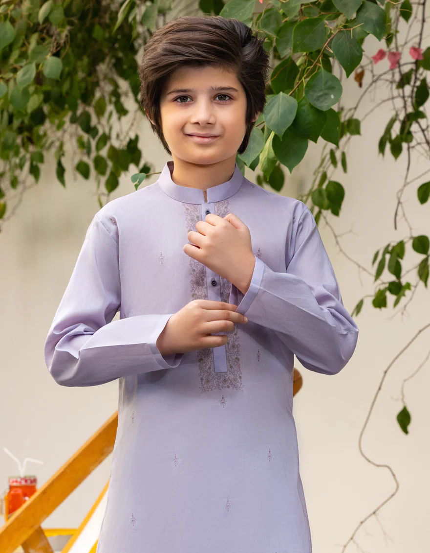 LIGHT PURPLE COTTON KURTA | JCK-S-39250/S25/JJ8714-SF - Image 2