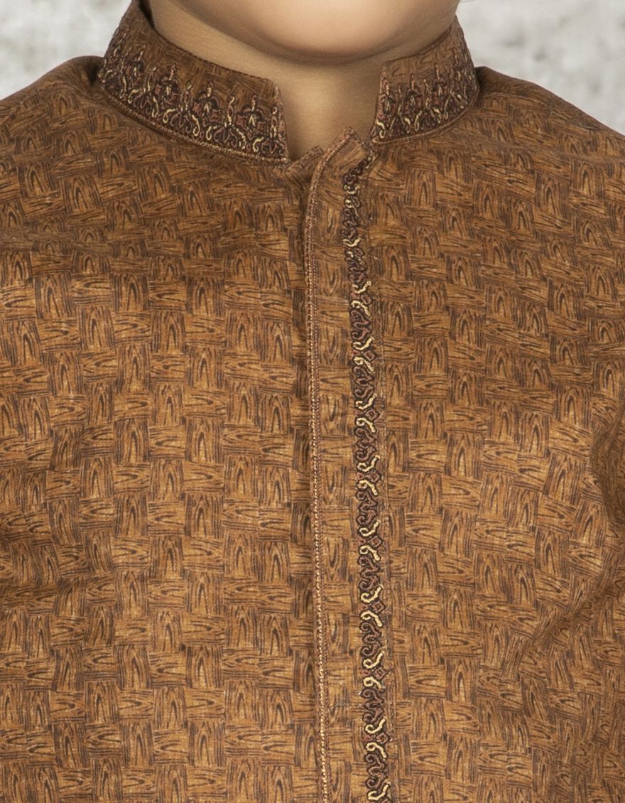 BROWN KURTA | JCK-S-US-35888/S22/JJ7546-SF - Image 2
