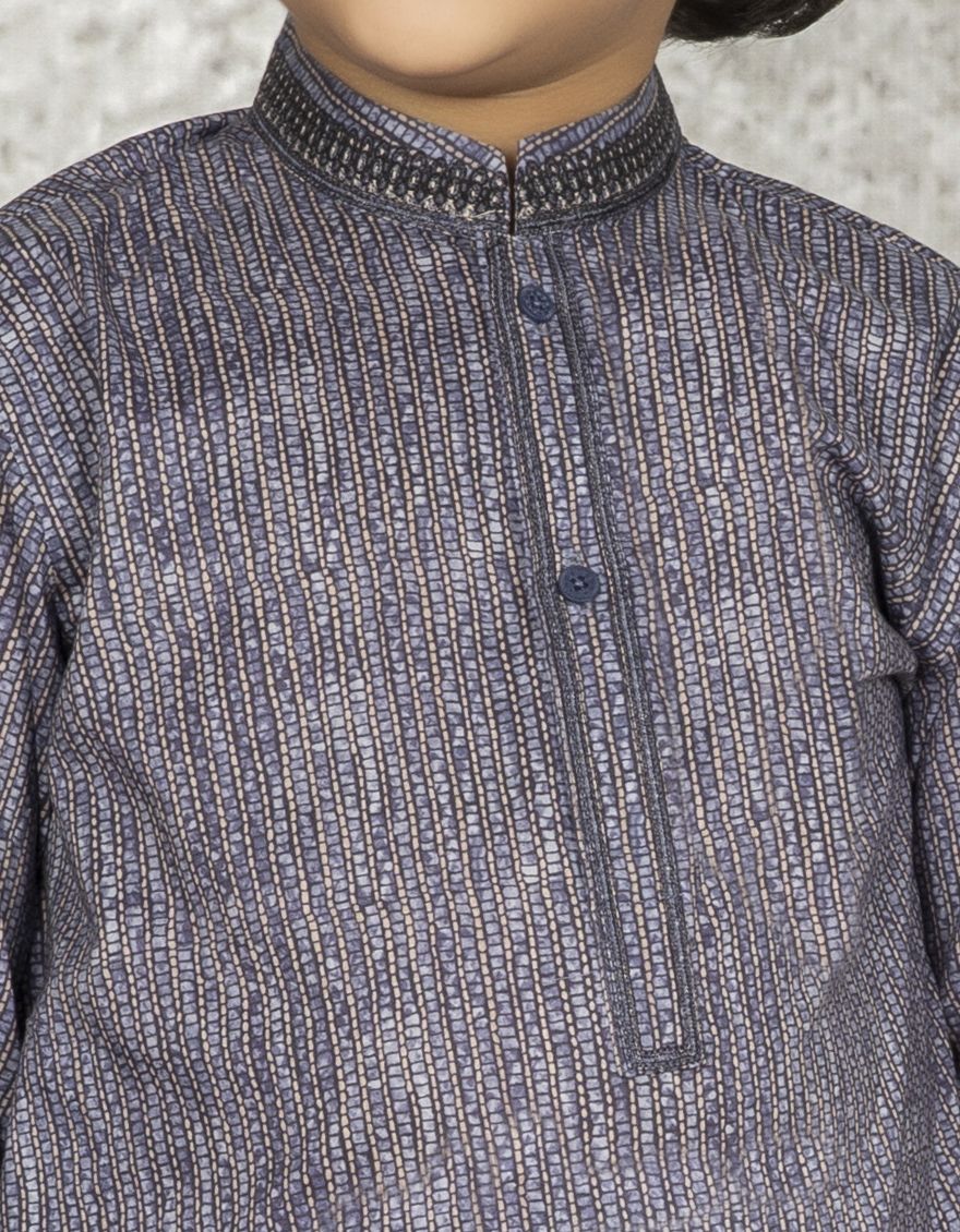 INDIGO COTTON KURTA | JCK-S-US-38474/S22/JJ7546-SF - Image 2