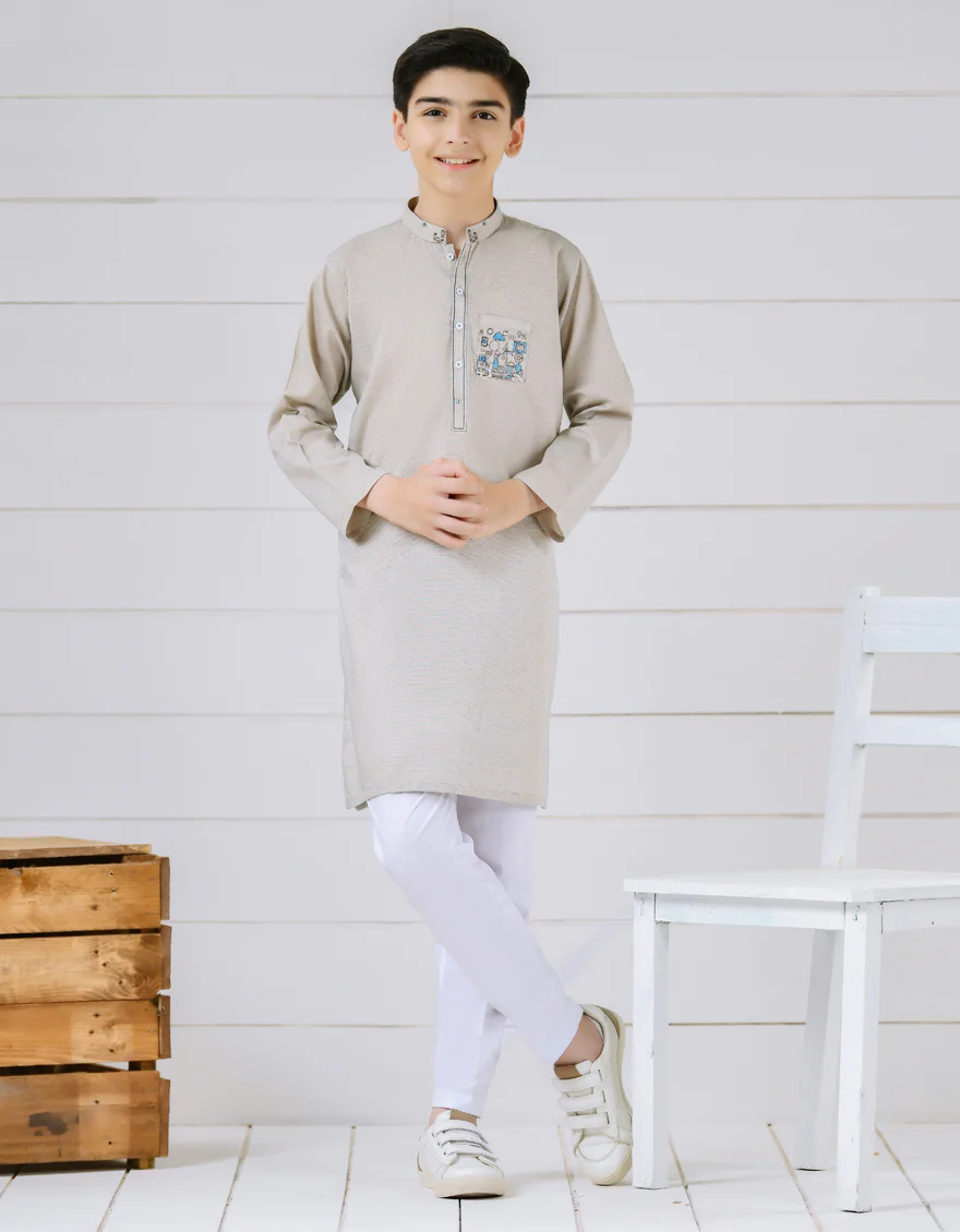 SAND COTTON KURTA | JCK-S-US-38491/S22/JJ7320-CL
