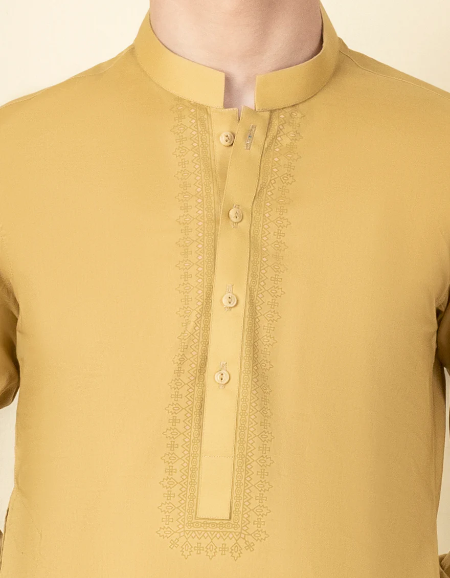 BEIGE COTTON KURTA | JCK-S-US-38606/S22/JJ8332-SF - Image 2