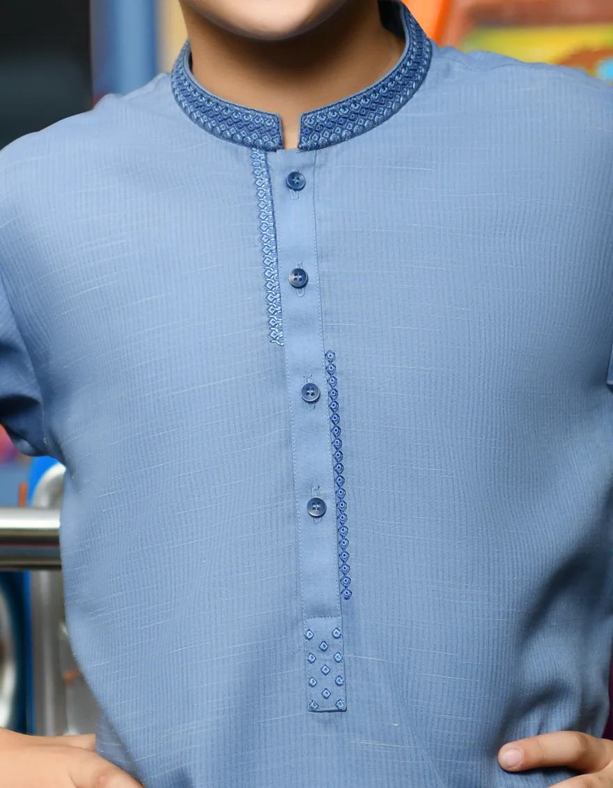 POWDER BLUE KURTA | JCK-S-US-38701/S23/JJ8715-SF - Image 3