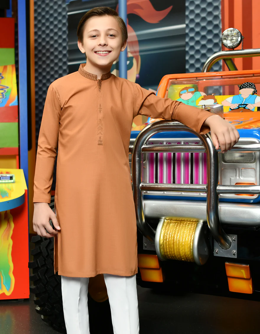 RUST KURTA | JCK-S-US-38718/S23/JJ8715-SF - Image 2