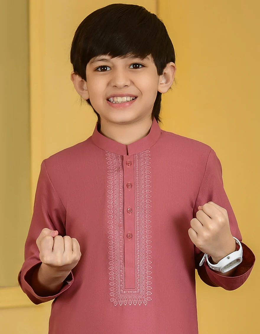 ARIZONA PINK BLENDED KURTA | JCK-S-US-38744/S23/JJ8717-SF - Image 2