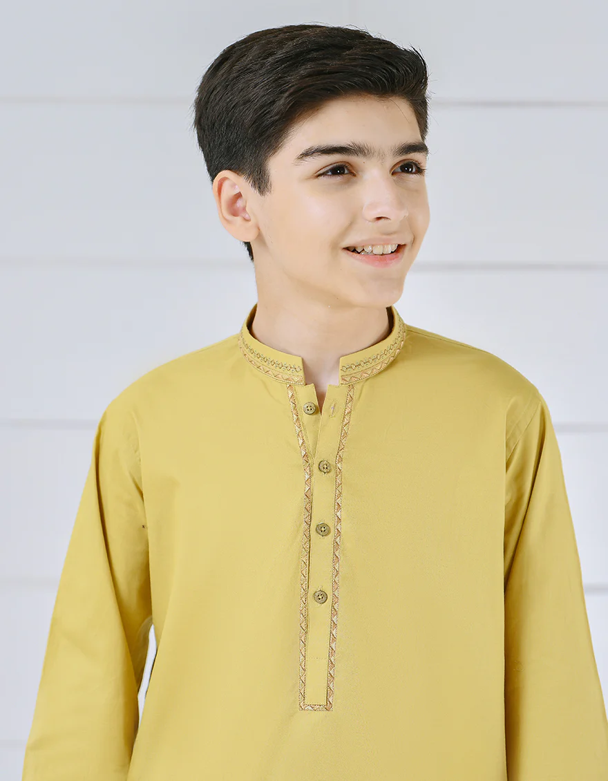 BEIGE COTTON KURTA | JCK-S-US-39329/S22/JJ8264-CL - Image 2