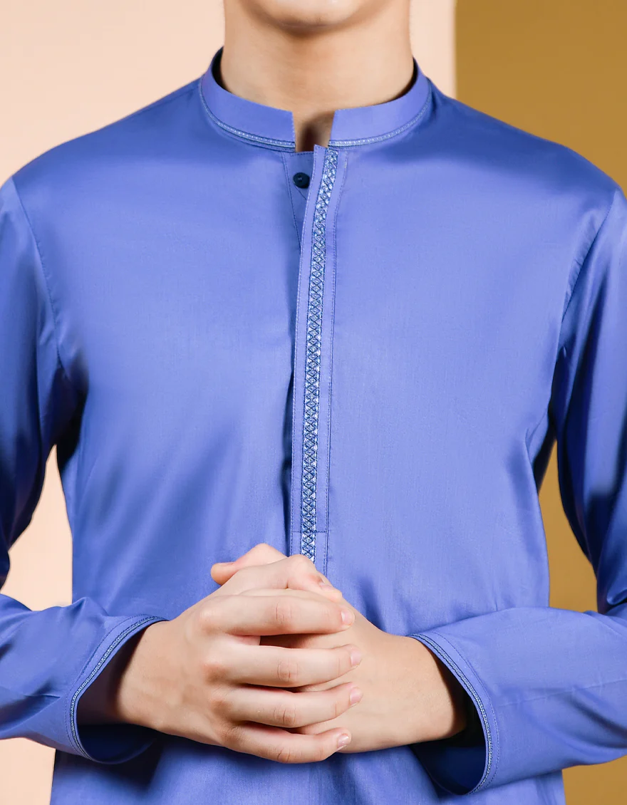 PURPLE COTTON KURTA | JCK-S-US-39349/S22/JJ7546-CL - Image 2
