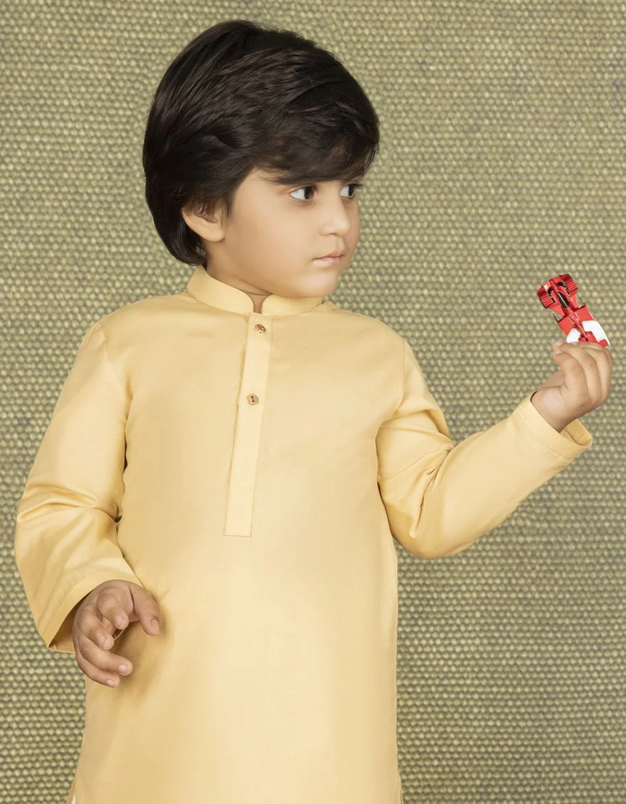 BEIGE KURTA | JCK-S-US-40214/S22/DMR3181-PN - Image 2