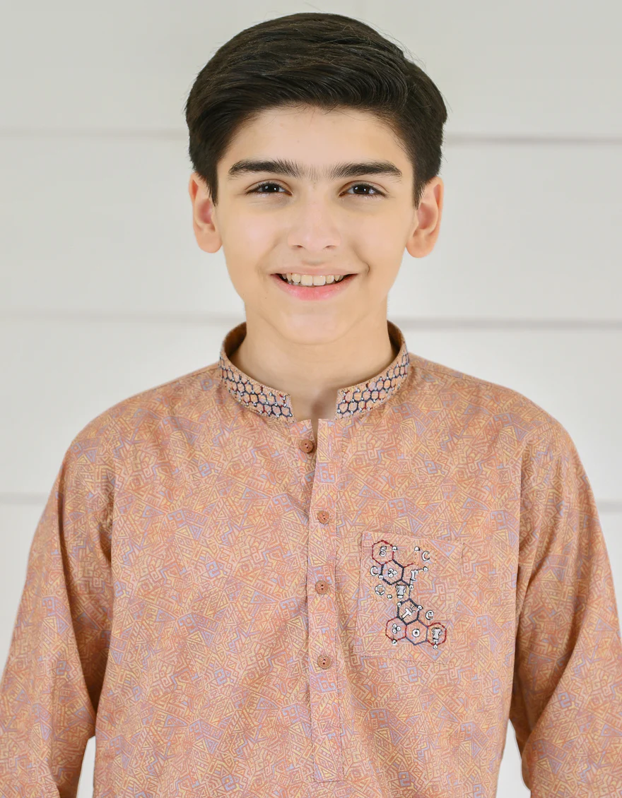 TEA PINK COTTON KURTA | JCK-S-US-41122/S22/JJ7546-SF - Image 3