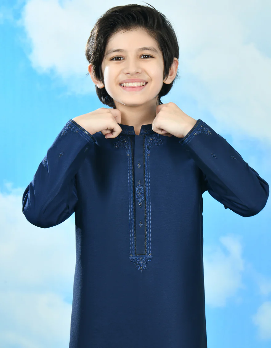 BLUE KURTA | JCK-SP-A-39017/A24/JJ1093-FL - Image 2