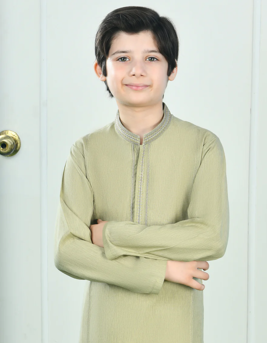 BROWN BLENDED KURTA | JCK-SP-A-39019/A24/JJ8816-FL - Image 2