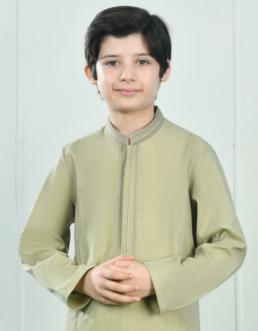 BROWN BLENDED KURTA | JCK-SP-A-39019/A24/JJ8816-FL - Image 3