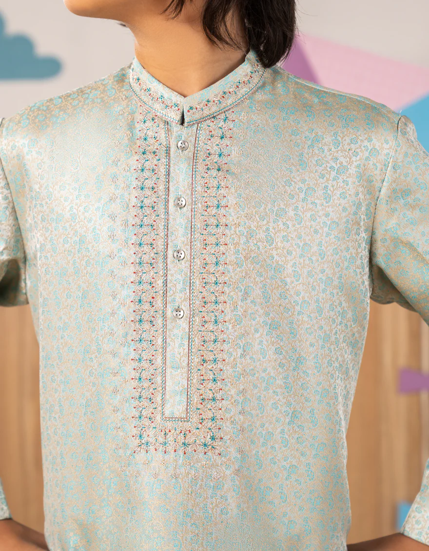 BLUE BLENDED SPECIAL KURTA | JCK-SP-A-39312/S25/J - Image 3