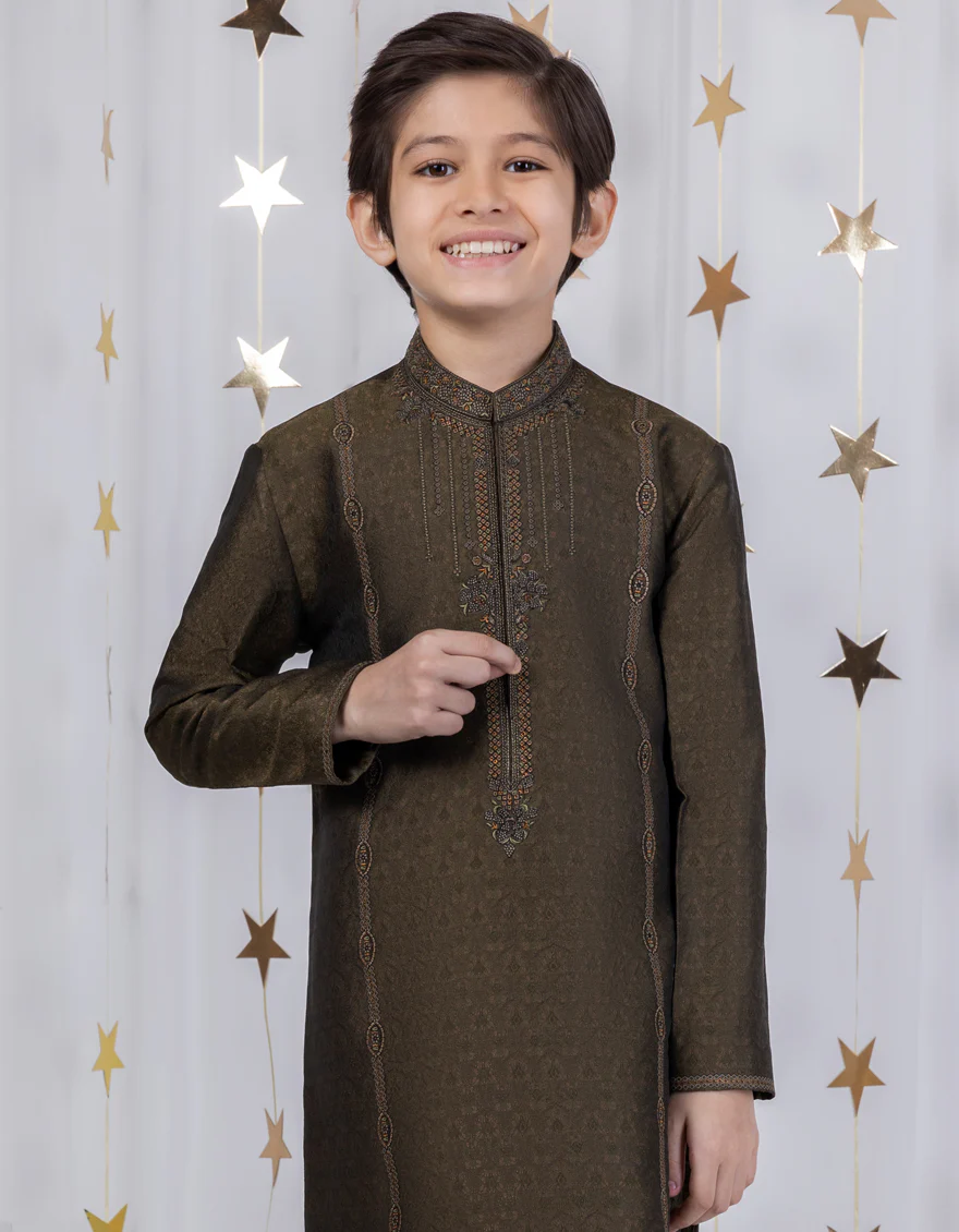 GREEN KURTA | JCK-SP-A-45409/A24/JJ8444-FL - Image 2