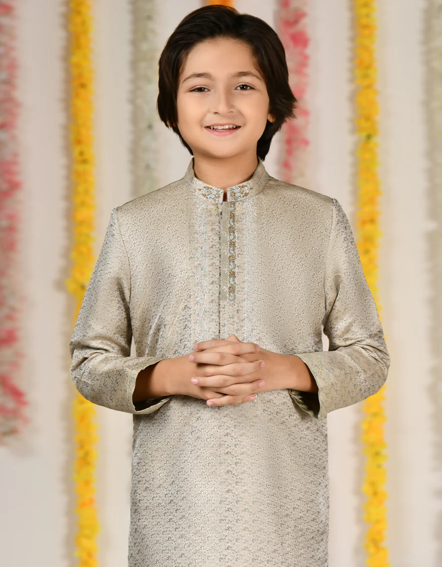 LIGHT GREEN KURTA | JCK-SP-A-48076/S24/JJ9187-FL - Image 3