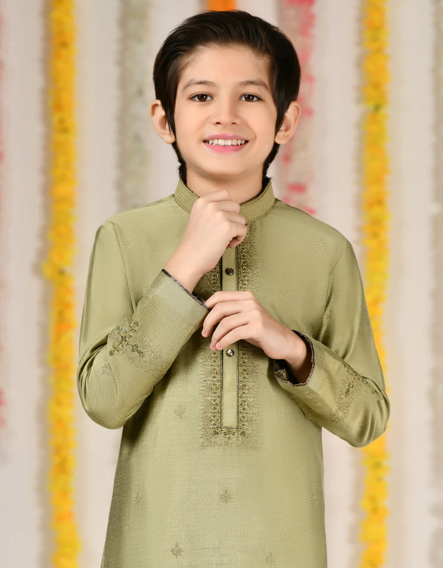 YELLOW BLENDED KURTA | JCK-SP-A-48123/S24/JJ9080-FL - Image 2