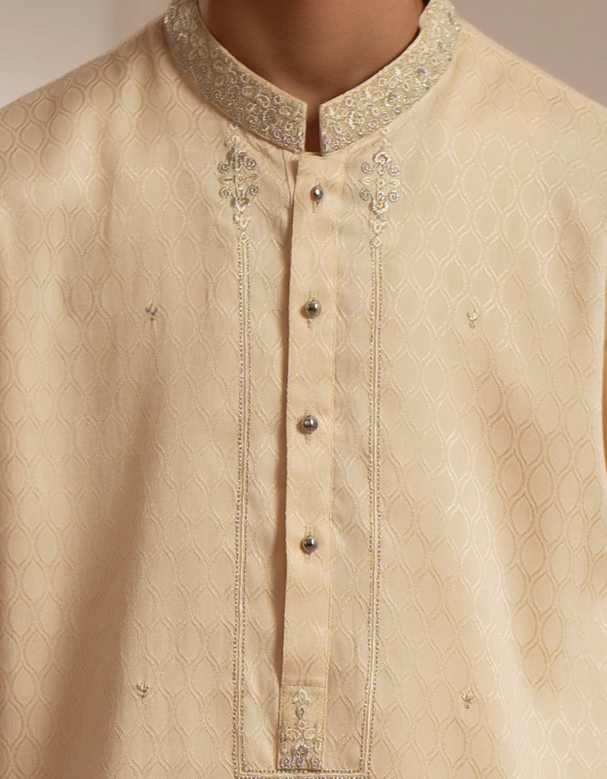 FAWN BLENDED SPECIAL KURTA | JCK-SP-A-48217/S25/JJ9793-FL - Image 3