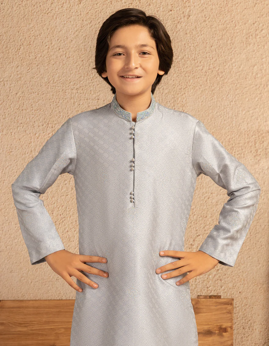 SKY BLUE BLENDED SPECIAL KURTA | JCK-SP-A-48225/S25/JJ9998-FL - Image 2