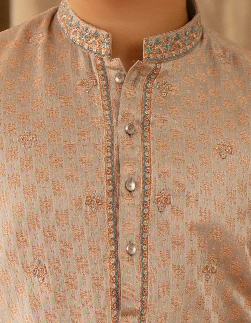 SILVER BLENDED SPECIAL KURTA | JCK-SP-A-48235/S25/JJ9881-FL - Image 4